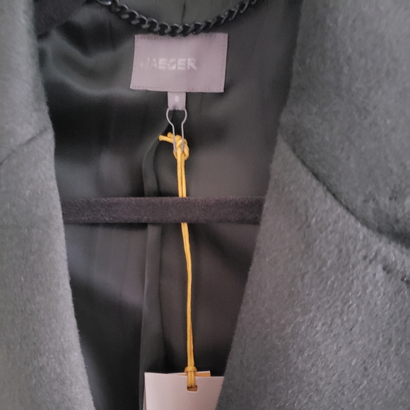 Jaeger Wool Green Double Breasted Coat Eur size 8 - Picture 3 of 6